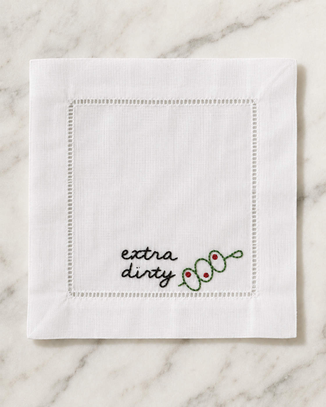 "Extra Dirty" Cocktail Napkin