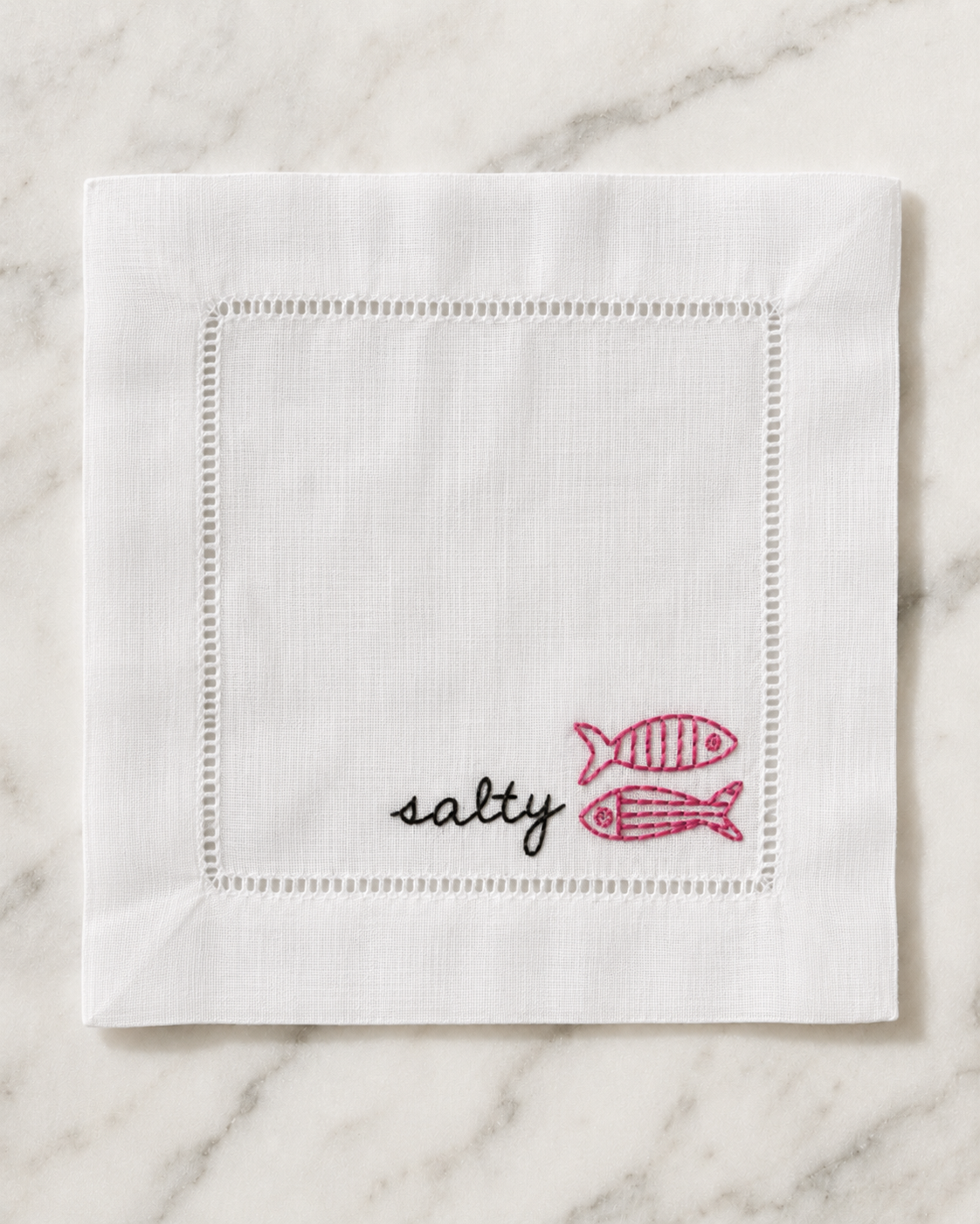 "Salty" Cocktail Napkin